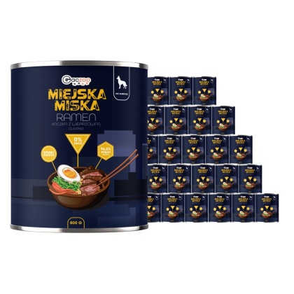 Gaczoo Miejska Miska bezzbożowa karma mokra dla psa Ramen 24 x 800g
