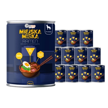 Gaczoo Miejska Miska bezzbożowa karma mokra dla psa Ramen 12 x 400g