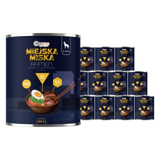 Gaczoo Miejska Miska bezzbożowa karma mokra dla psa Ramen 12 x 800g