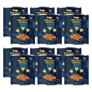 Gaczoo Miejska Miska bezzbożowa karma mokra dla psa Shish z Kurczaka 12 x 800g