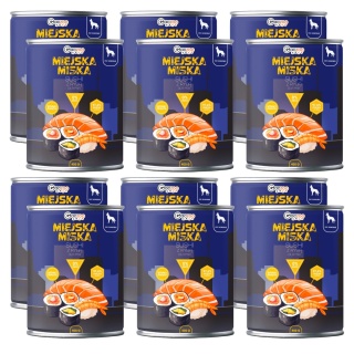 Gaczoo Miejska Miska bezzbożowa karma mokra dla psa Sushi z Rybą 12 x 400g