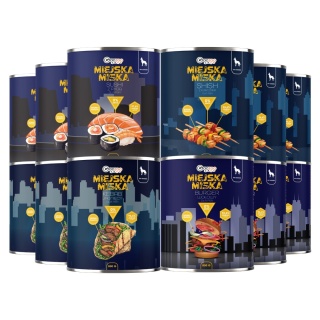 Gaczoo Miejska Miska bezzbożowa karma mokra dla psa mix smaków 12 x 800g