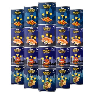 Gaczoo Miejska Miska bezzbożowa karma mokra dla psa mix smaków 20 x 400g