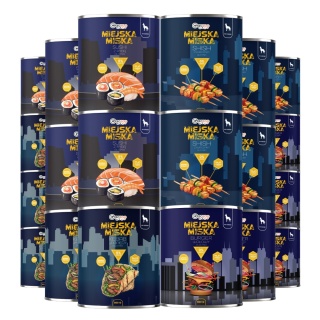 Gaczoo Miejska Miska bezzbożowa karma mokra dla psa mix smaków 20 x 800g