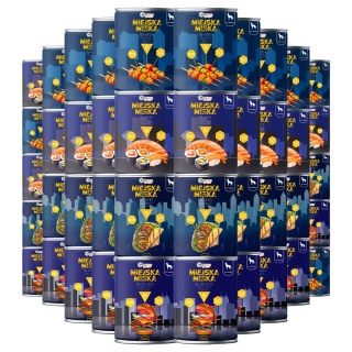 Gaczoo Miejska Miska bezzbożowa karma mokra dla psa mix smaków 42 x 400g
