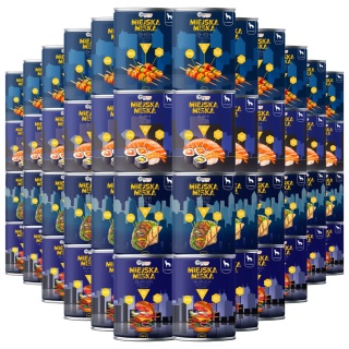 Gaczoo Miejska Miska bezzbożowa karma mokra dla psa mix smaków 48 x 400g