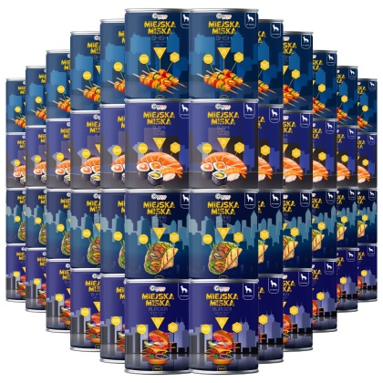 Gaczoo Miejska Miska bezzbożowa karma mokra dla psa mix smaków 48 x 400g