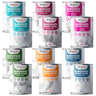 Monobiałkowa karma mokra dla psa mix smaków 12 x 400g Gaczoo Mono Protein