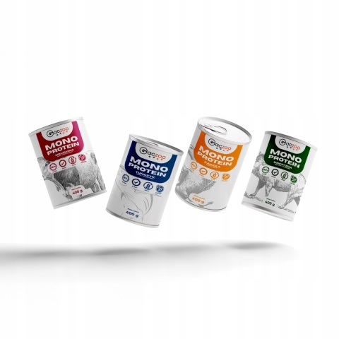 Monobiałkowa karma mokra dla psa mix smaków 18 x 400g Gaczoo Mono Protein