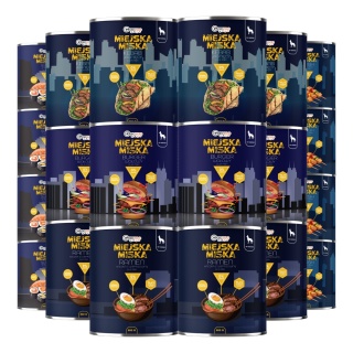 Gaczoo Miejska Miska bezzbożowa karma mokra dla psa mix smaków 20 x 800g