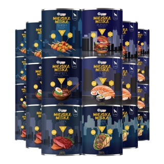 Gaczoo Miejska Miska bezzbożowa karma mokra dla psa mix smaków 20 x 800g