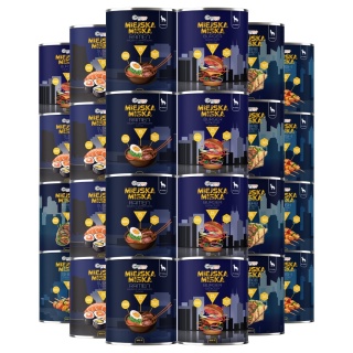 Gaczoo Miejska Miska bezzbożowa karma mokra dla psa mix smaków 24 x 800g