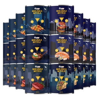 Gaczoo Miejska Miska bezzbożowa karma mokra dla psa mix smaków 24 x 800g