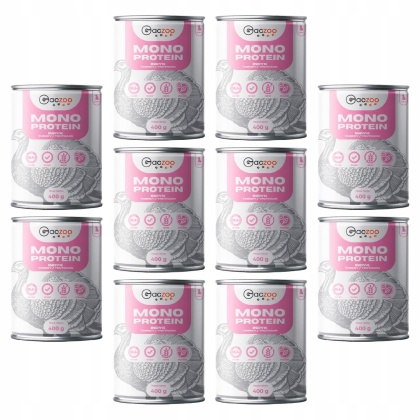 Monobiałkowa karma mokra dla szczeniąt Indyk 10 x 400g Gaczoo Mono Protein Puppy