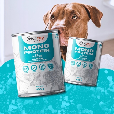 Monobiałkowa karma mokra dla psa Kangur 24 x 400g Gaczoo Mono Protein Ultra