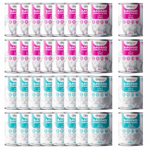 Monobiałkowa karma mokra dla psa mix smaków 36 x 400g Gaczoo Mono Protein Ultra