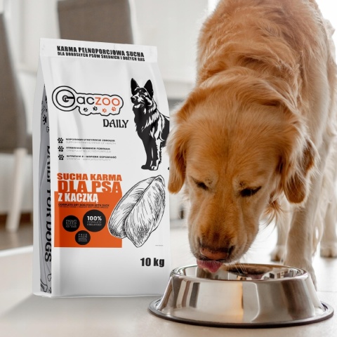 Sucha karma dla psa Gaczoo Daily Kaczka 10 kg Adult Dog z Witaminami