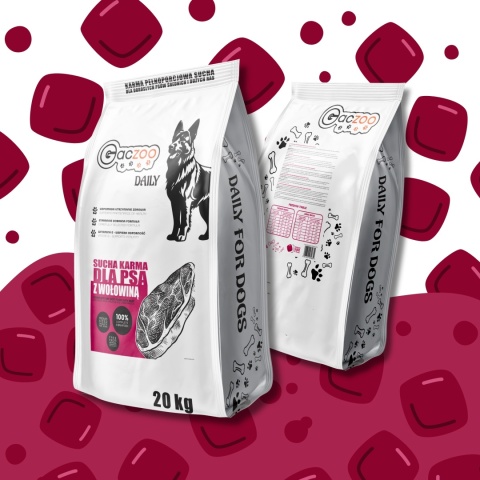 Sucha karma dla psa Gaczoo Daily Kaczka 20 kg Adult Dog z Witaminami