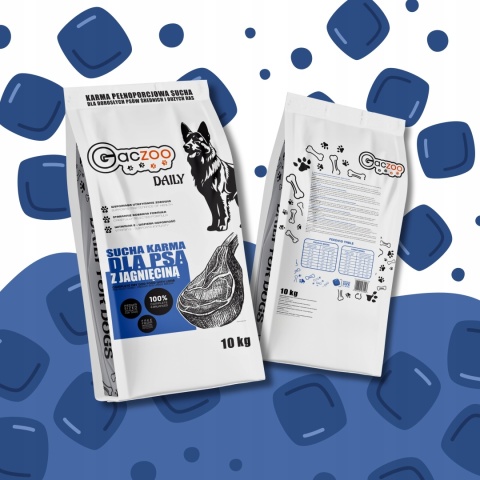 Sucha karma dla psa Gaczoo Daily Wołowina 10 kg Adult Dog z Witaminami