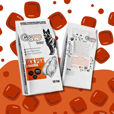 Sucha karma dla psa Gaczoo Daily Wołowina 10 kg Adult Dog z Witaminami