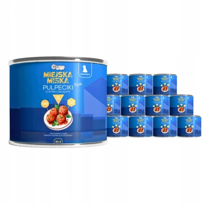 Karma mokra dla szczeniąt Miejska Miska Gaczoo Pulpeciki Cielęcina 12x 185g