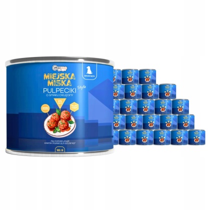 Karma mokra dla szczeniąt Miejska Miska Gaczoo Pulpeciki Cielęcina 24x 185g