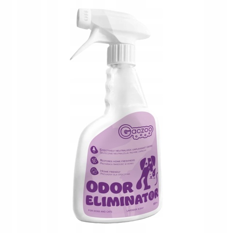 Neutralizator zapachu moczu kota odświeżacz powietrza Lawenda Gaczoo 500ml