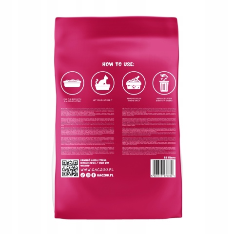 Żwirek dla kota Bentonitowy bezzapachowy Gaczoo 25 L Compact