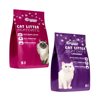 Żwirek dla kota Bentonitowy mix 2 x 5 L Gaczoo Compact