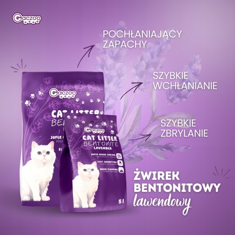 Żwirek dla kota Bentonitowy mix 4 x 5 L Gaczoo Compact