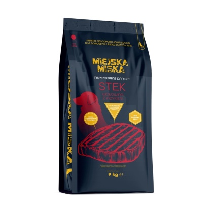 Karma sucha dla psa dużych ras Miejska Miska Gaczoo Stek Wołowina 9 kg L/XL