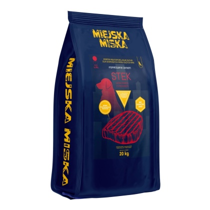 Karma sucha dla psa dużych ras Miejska Miska Gaczoo Stek Wołowina 20 kg L/XL