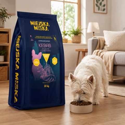 Karma sucha dla psa małych ras Miejska Miska Gaczoo Kebab Jagnięcina 20 kg XS/S