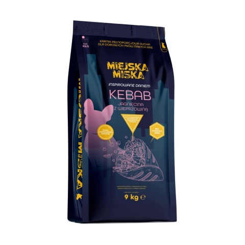 Karma sucha dla psa małych ras Miejska Miska Gaczoo Kebab Jagnięcina 9 kg XS/S