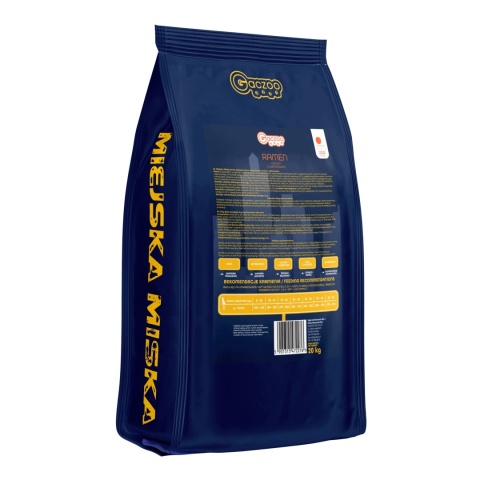 Karma sucha dla psa średnich ras Miejska Miska Gaczoo Ramen Kaczka 20 kg M/L