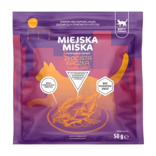 Sucha karma dla kota próbka Miejska Miska Kaczka Złocista 50g Gaczoo
