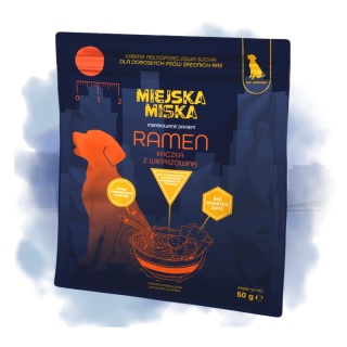 Sucha karma dla psa próbka Miejska Miska Kaczka Ramen 50g Gaczoo