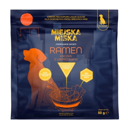 Sucha karma dla psa próbka Miejska Miska Kaczka Ramen 50g Gaczoo