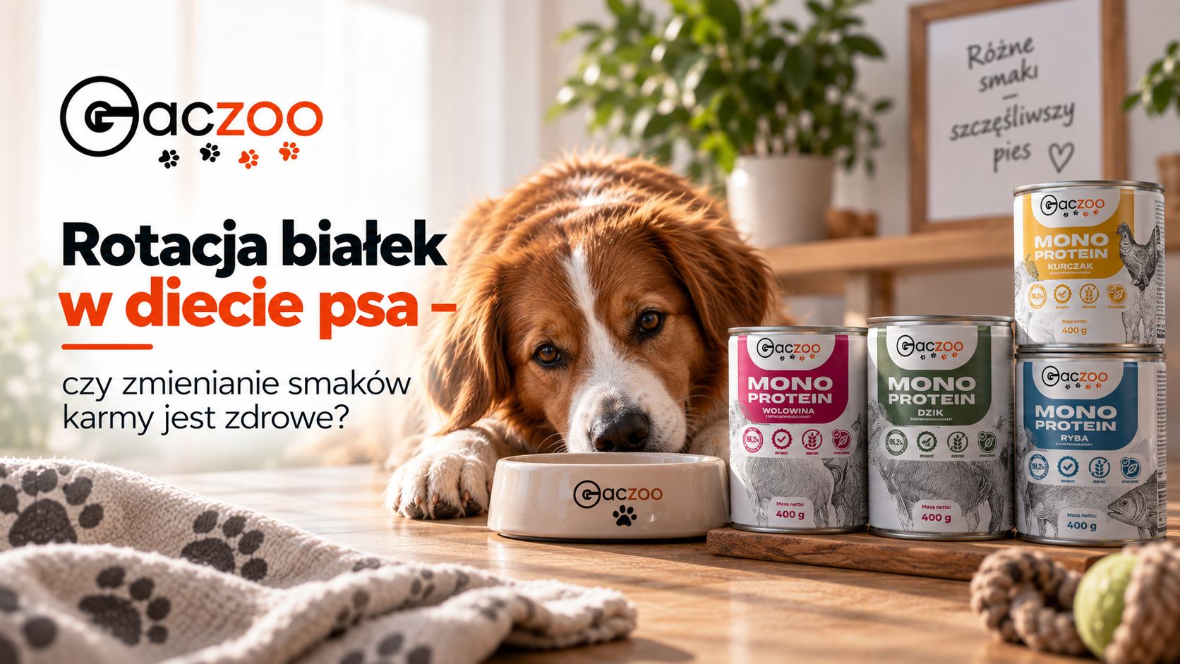 Rotacja białek w diecie psa - czy zmienianie smaków karmy jest zdrowe?
