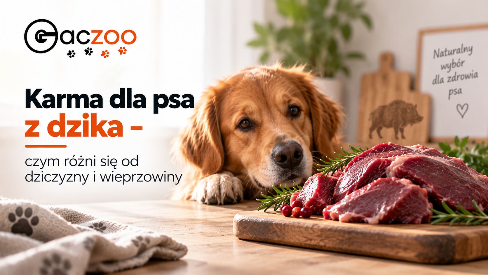 Karma dla psa z dzika - czym różni się od dziczyzny i wieprzowiny