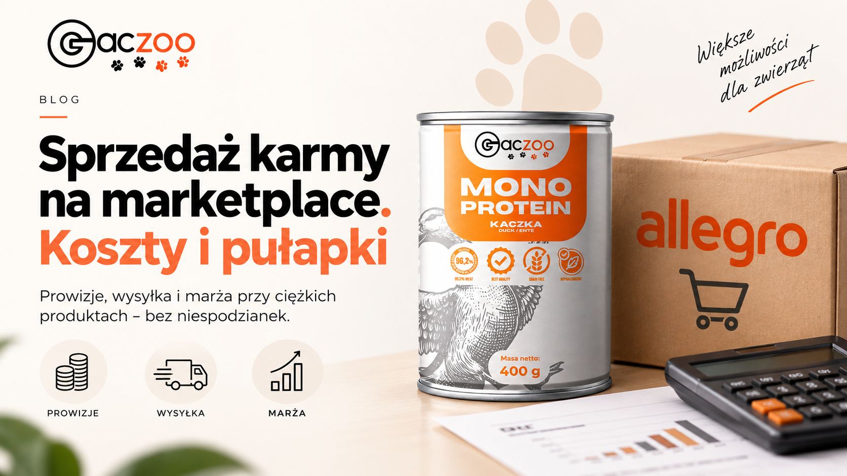 Sprzedaż karmy dla kota i psa na marketplace. Koszty, tipy i pułapki